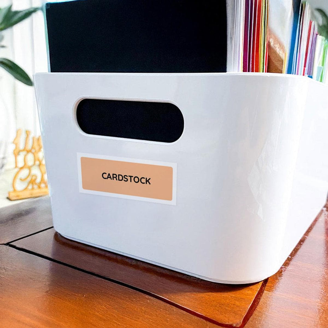 Printable Craft Supply Labels (Color-Coded & Black & White)