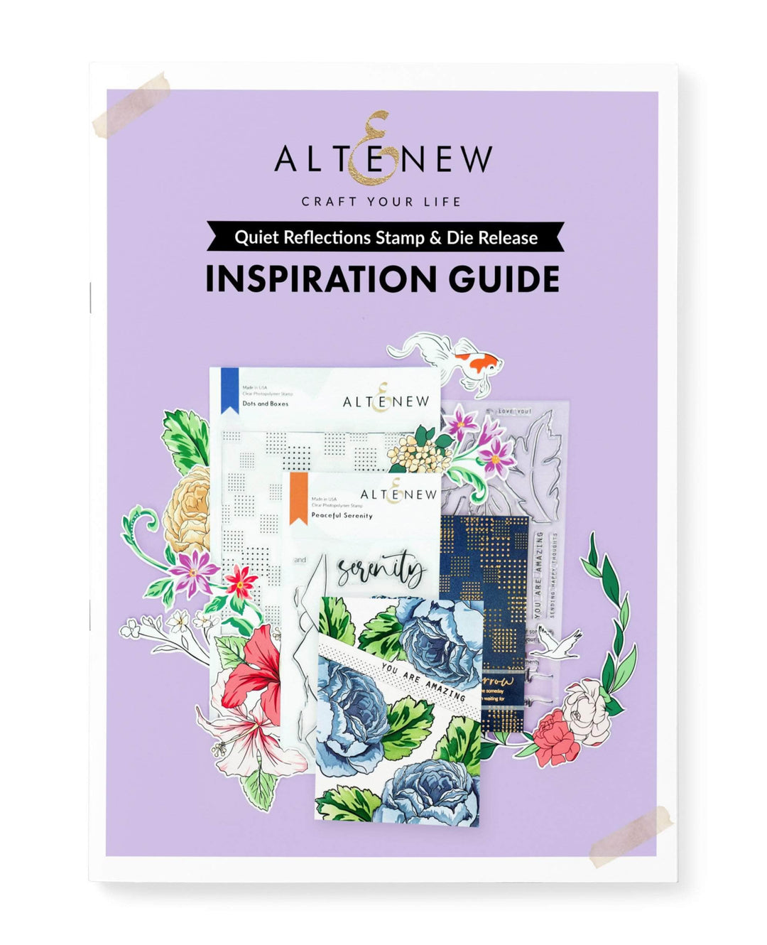 55Printing.com Printed Media Quiet Reflections Stamp & Die Release Inspiration Guide