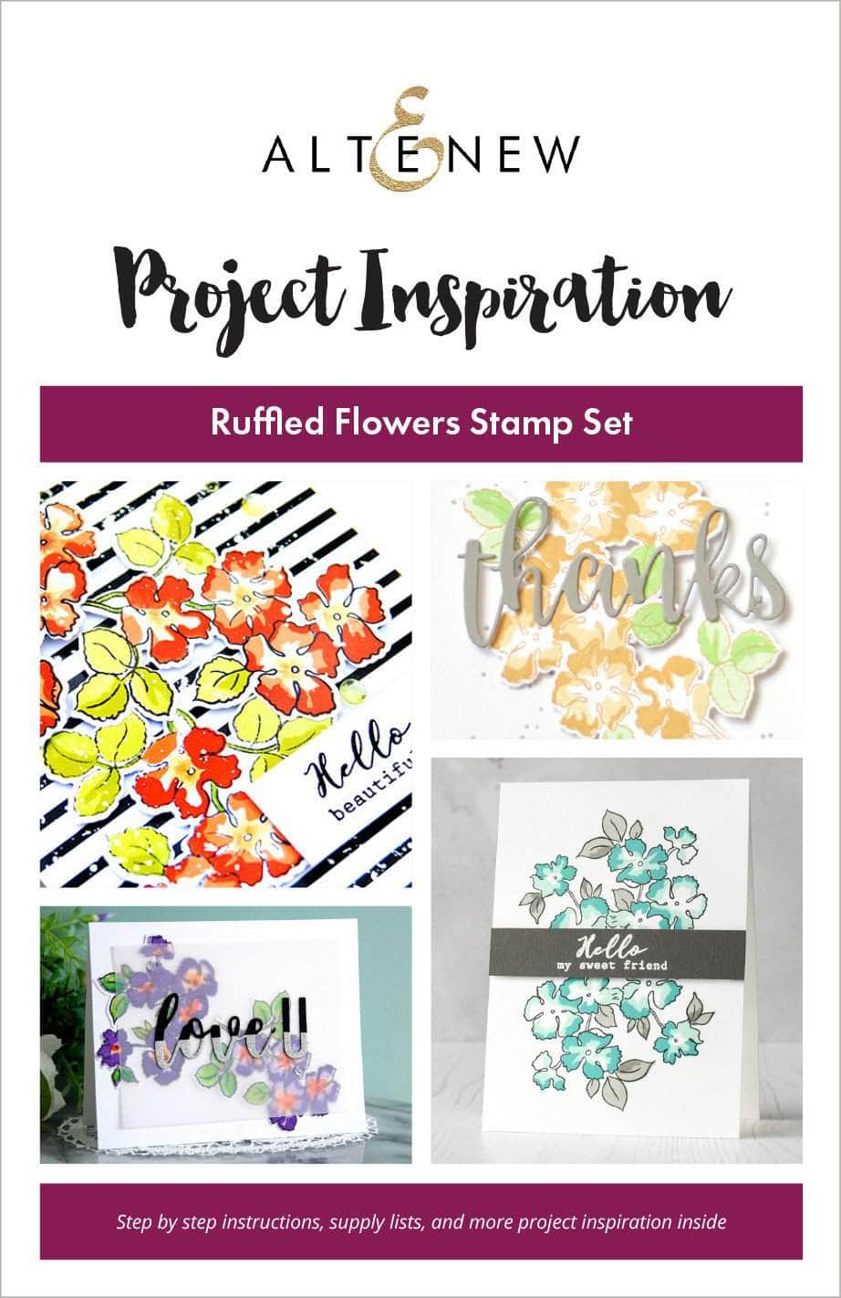 55Printing.com Printed Media Ruffled Flowers Inspiration Guide