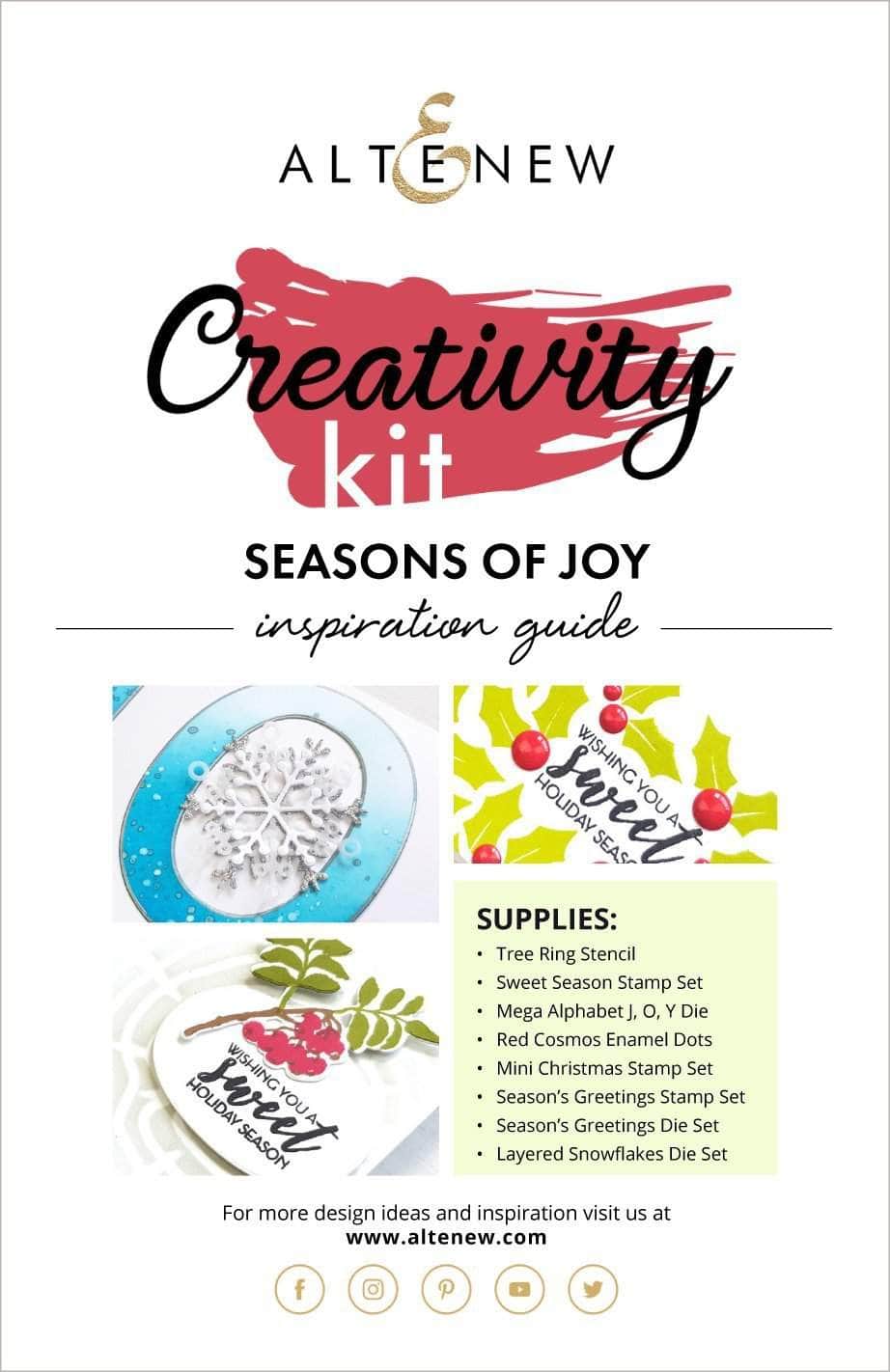 Seasons of Joy Creativity Kit Inspiration Guide Altenew