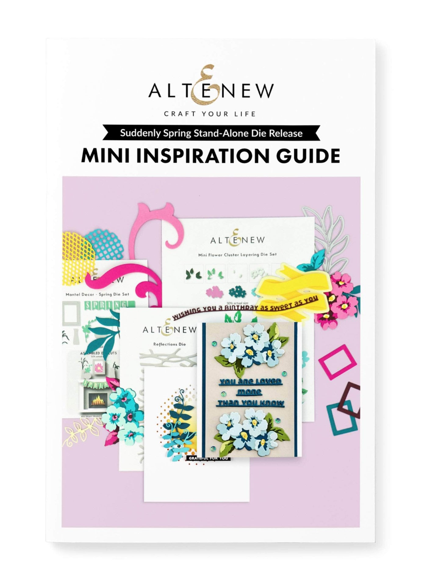 55Printing.com Printed Media Suddenly Spring Stand-alone Die Release Mini Inspiration Guide