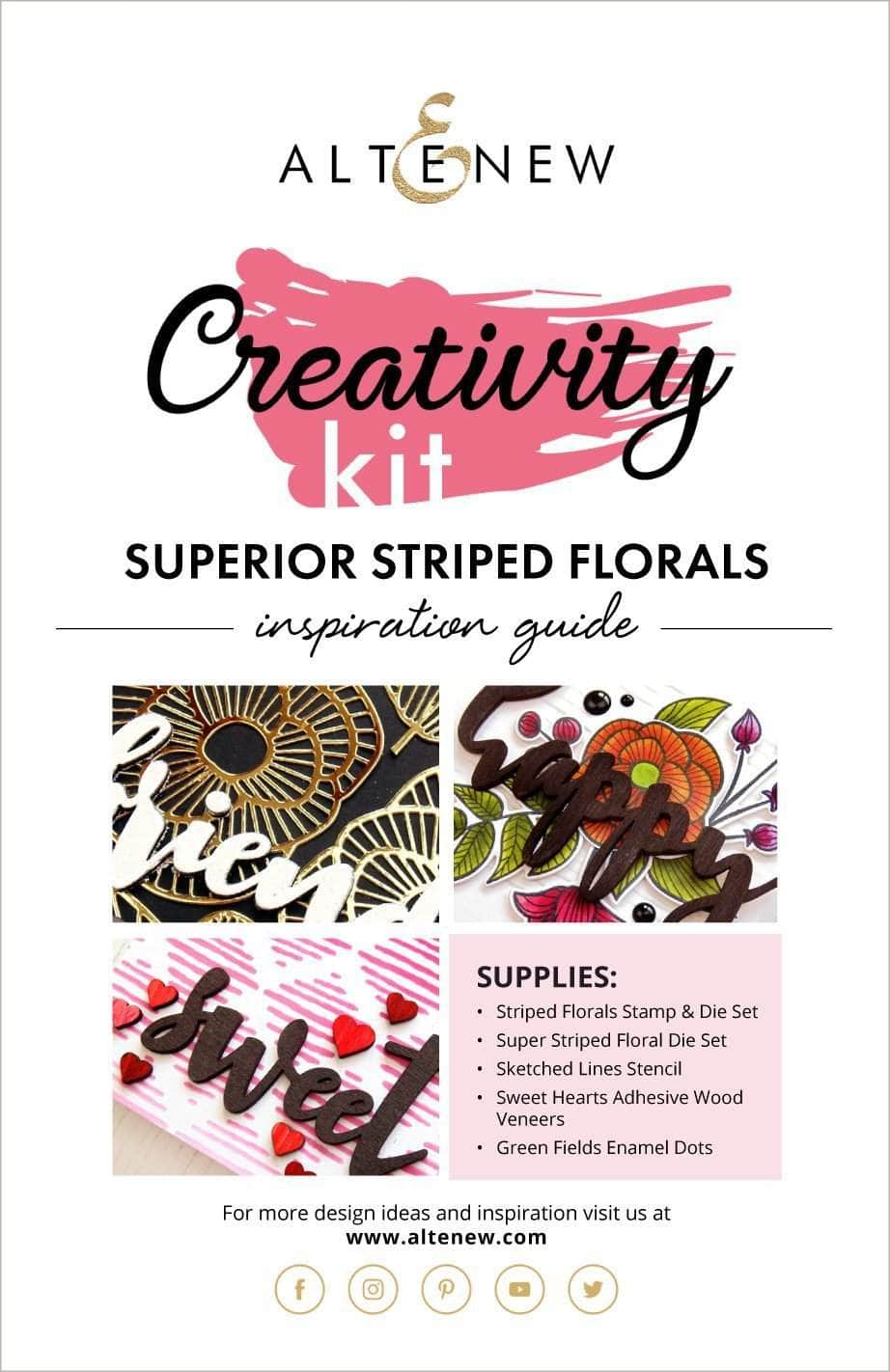 55Printing.com Printed Media Superior Striped Florals Creativity Kit Inspiration Guide