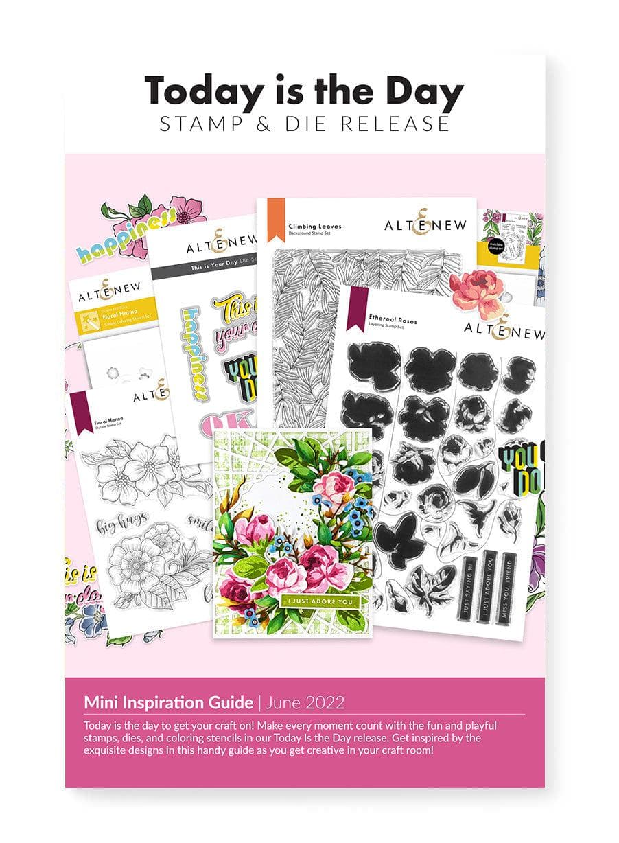 EXP Factors Printed Media Today is the Day Stamp & Die Release Mini Inspiration Guide
