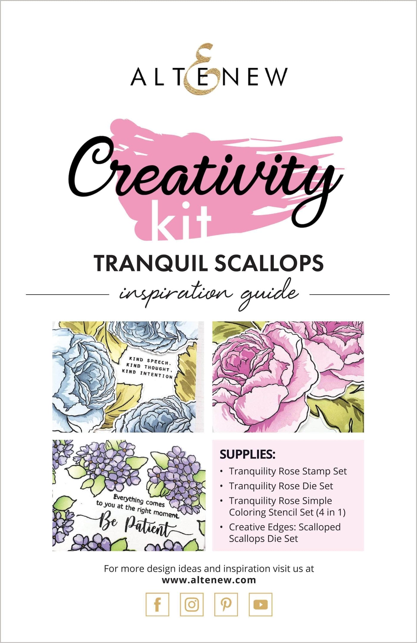 55Printing.com Printed Media Tranquil Scallops Creativity Cardmaking Kit Inspiration Guide