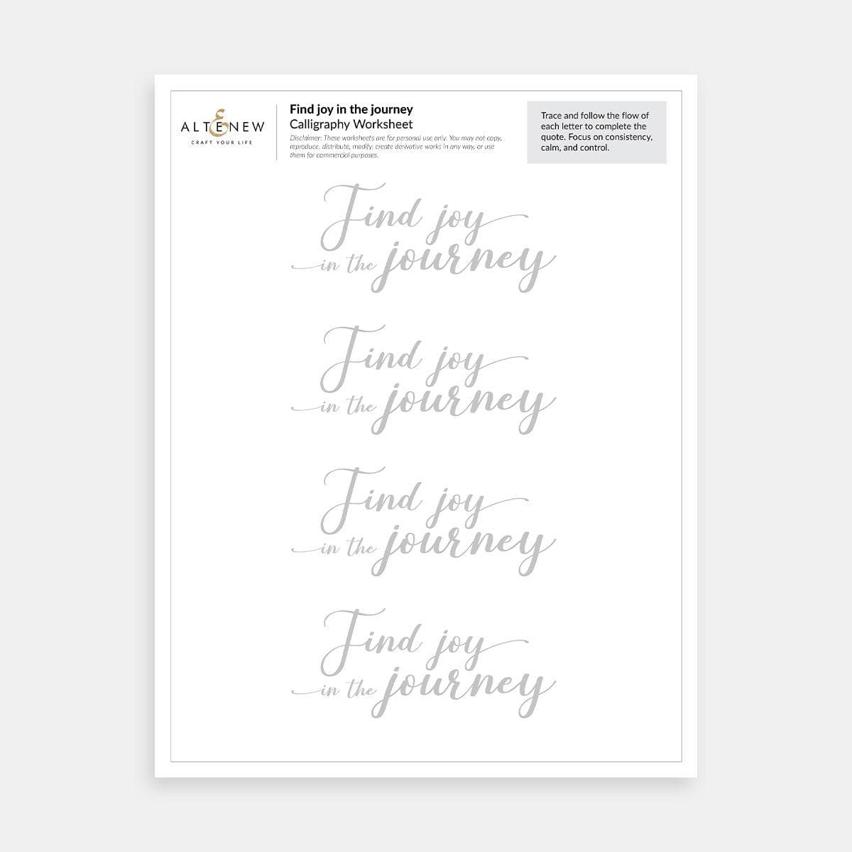 Travel-Inspired Calligraphy Worksheets (Printed) – Brush Lettering for Beginners!