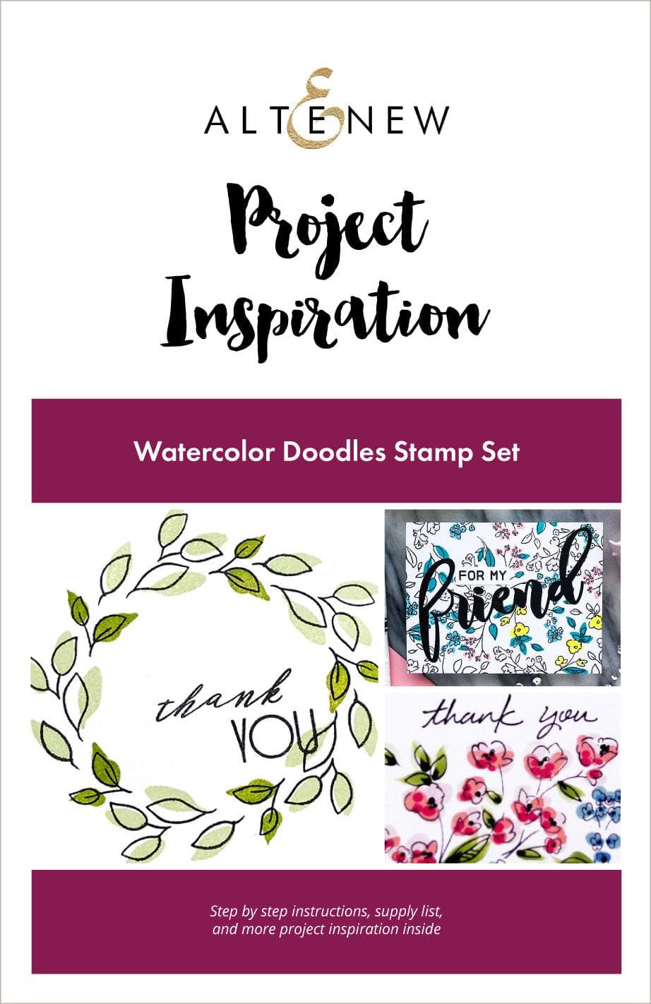 55Printing.com Printed Media Watercolor Doodles Project Inspiration Guide