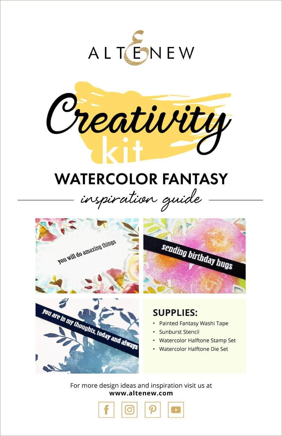 55Printing.com Printed Media Watercolor Fantasy Creativity Kit Inspiration Guide