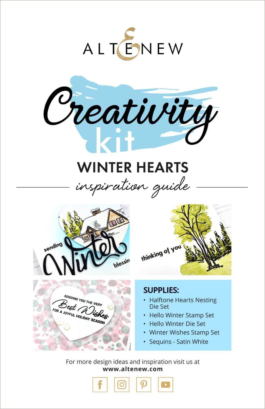 55Printing.com Printed Media Winter Hearts Creativity Kit Inspiration Guide