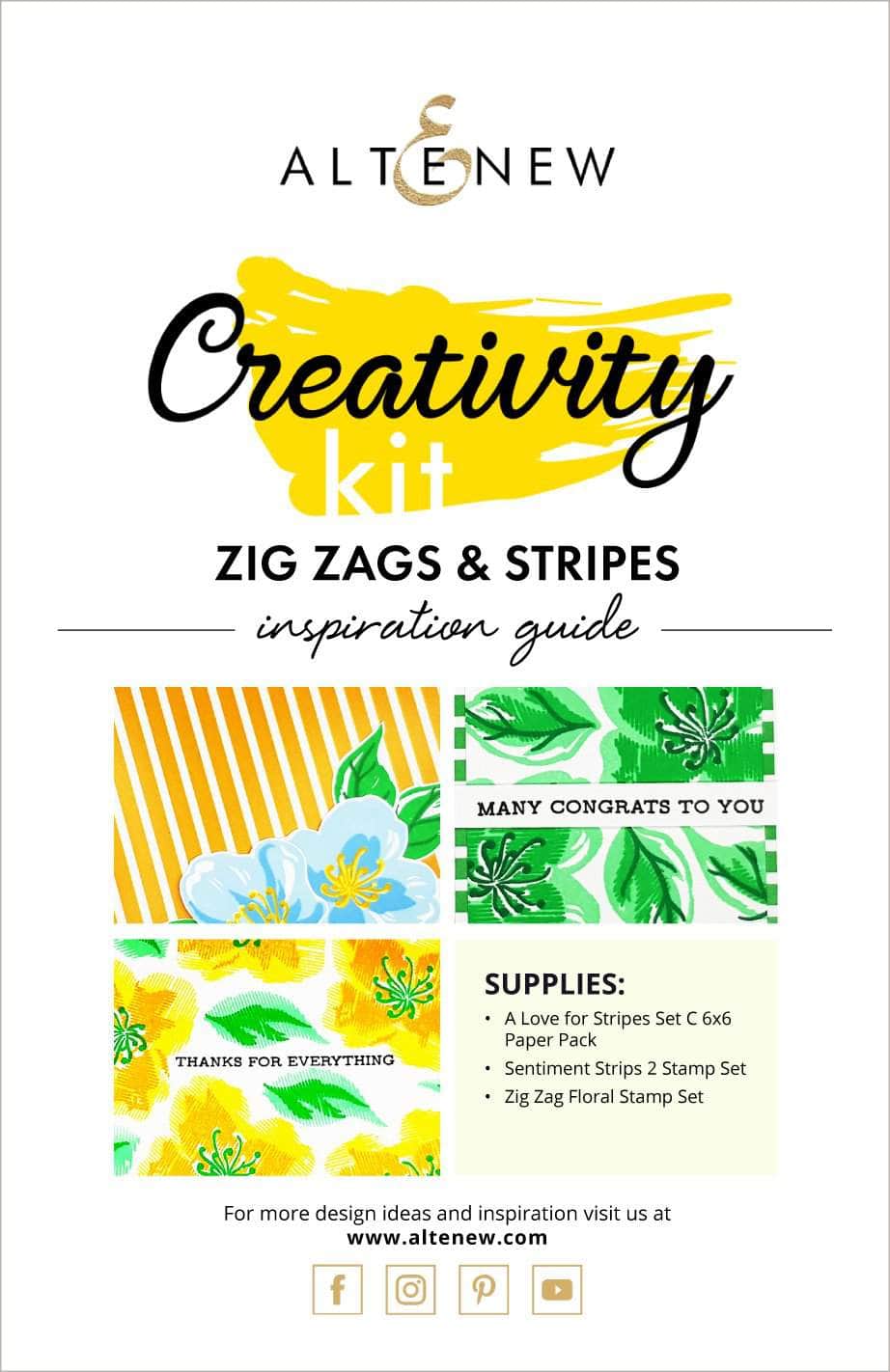55Printing.com Printed Media Zig Zags & Stripes Creativity Kit Inspiration Guide