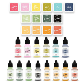 Stewart Superior Re-inker Bundle Scintillating Shades Fresh Dye Ink Mini Cube Re-Inker Bundle