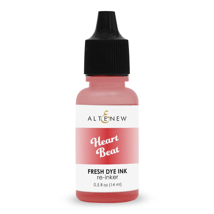 Altenew Tea Party Fresh Dye Ink Reinker bottle with vibrant pink ink for refill and stamping projects.
