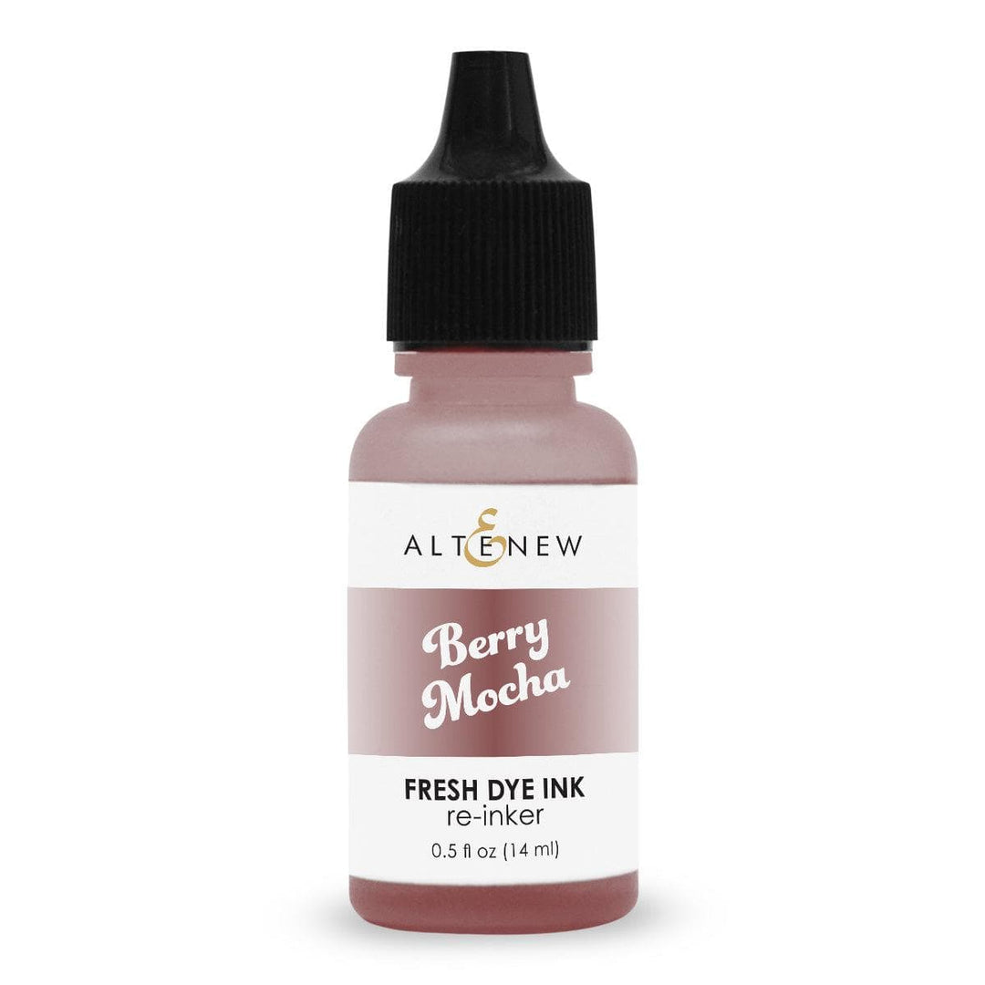 Altenew Tea Party Fresh Dye Ink Reinker bundle with bottles of vibrant ink re-inkers for stamping and crafting projects.