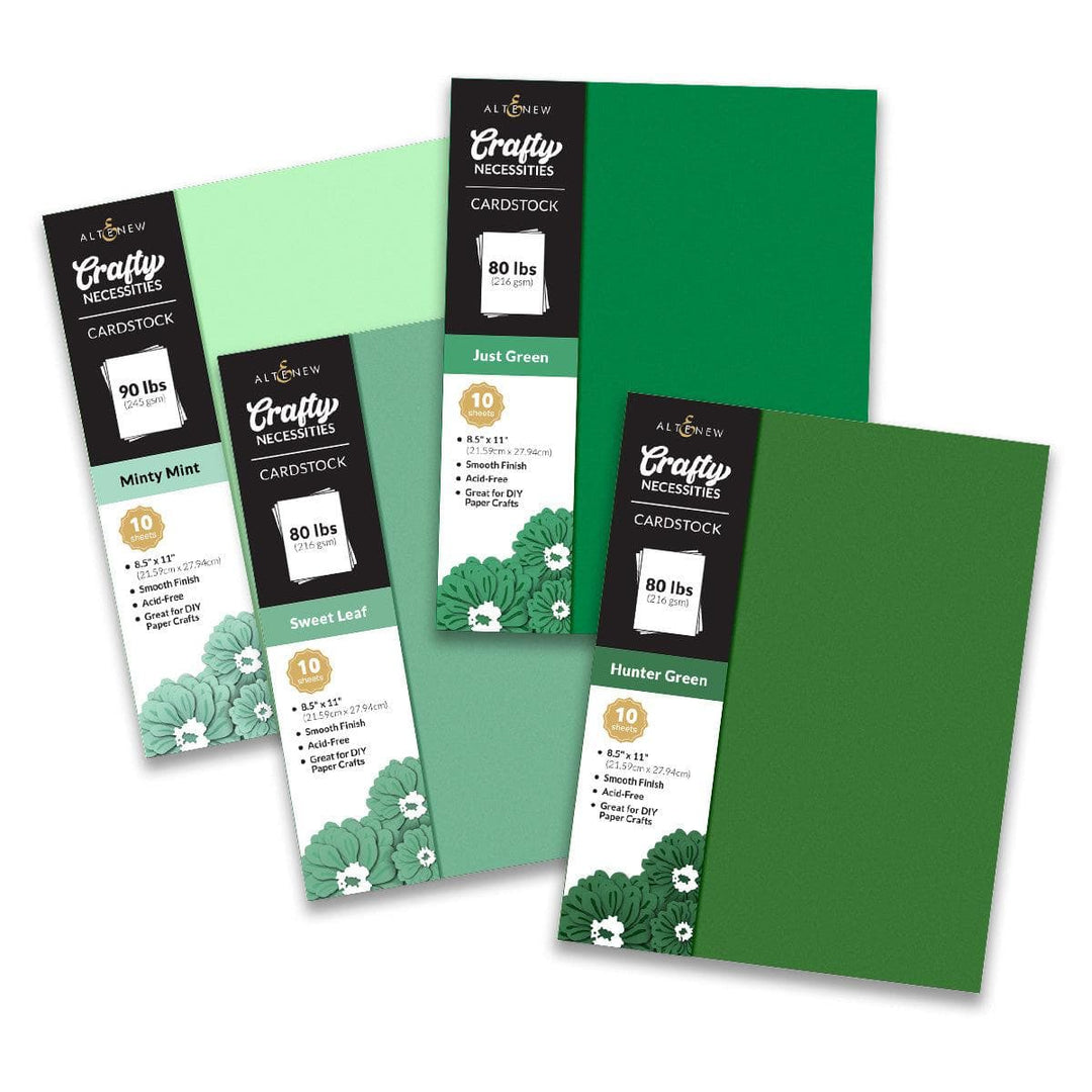 Crafty Necessities Cardstock Bundle (Green Meadows)