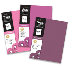 Crafty Necessities Cardstock Bundle (Rose Petal)