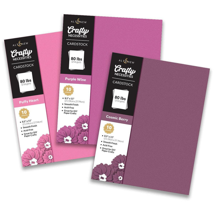 Crafty Necessities Cardstock Bundle (Rose Petal)