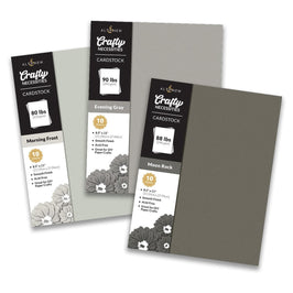 Crafty Necessities Cardstock Bundle (Warm Gray)