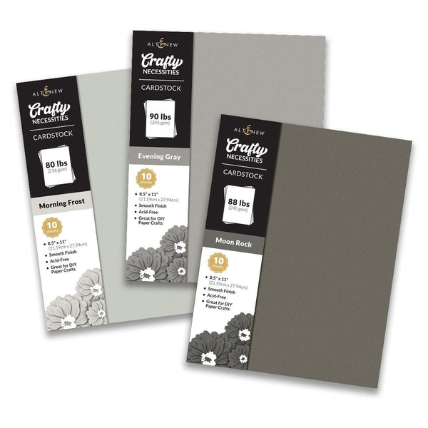 Crafty Necessities Cardstock Bundle (Warm Gray)
