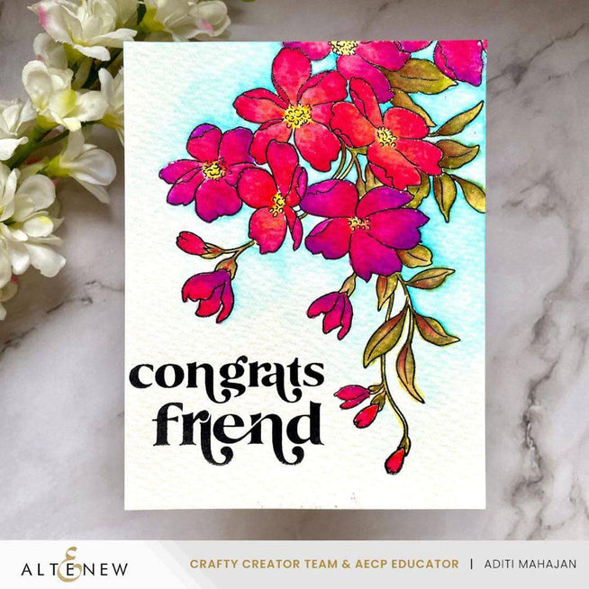 Altenew Texture and Blooms Press Plate Bundle featuring Betterpress Plates with floral and textured design elements.