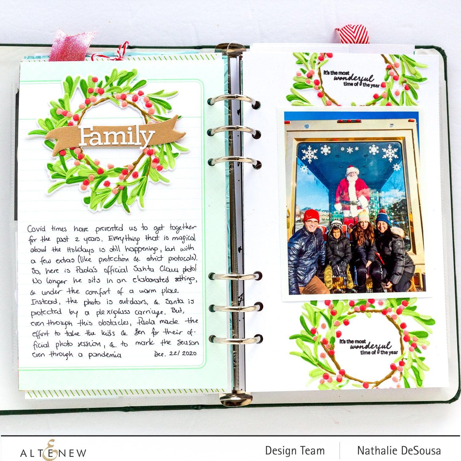 Mistletoe Express Mistletoe Wreath Stamp & Die Bundle | Altenew