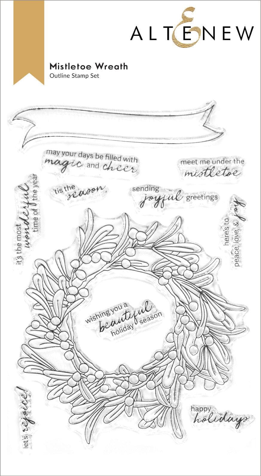 Altenew Release Bundle Mistletoe Wreath