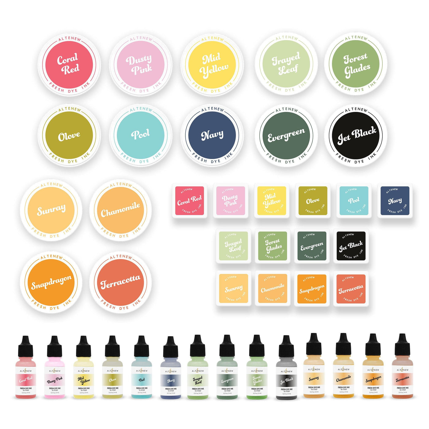 Stewart Superior Inks Scintillating Shades Fresh Dye Ink Full Release Bundle