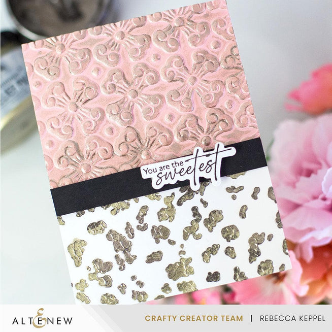 Altenew Brilliant Basics Shimmer Relief Paste Bundle featuring colorful paste containers with shimmering textures on a white background.