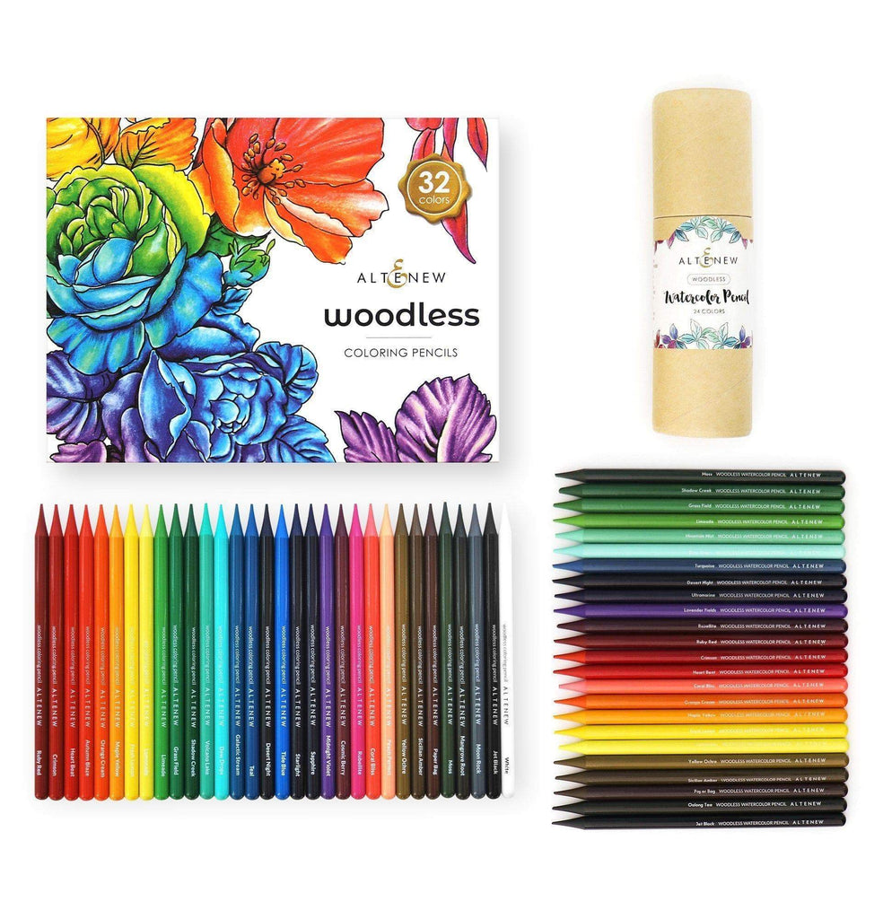 Woodless Coloring & Watercolor Pencil Connoisseur Bundle – Altenew