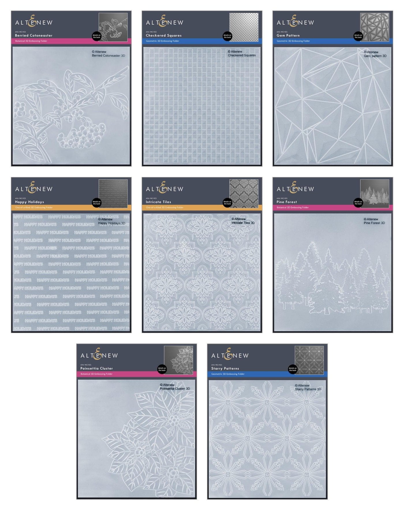 Altenew Release Bundle Enchanted Winter Embossing Folder Release Bundle