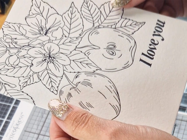 Create your "sandwich" and run it through your die-cutting machine for a crisp, debossed look.