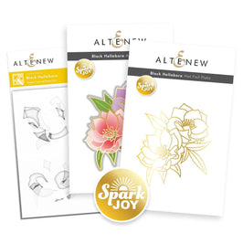 Altenew Spark Joy Bundle Spark Joy: Black Hellebore & Add-on Die Bundle