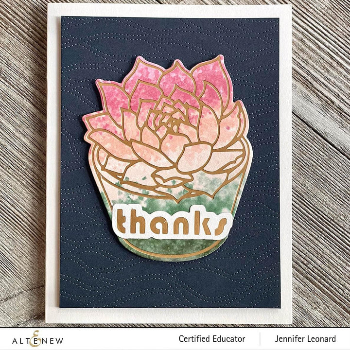 Altenew Spark Joy Bundle Spark Joy: Potted Succulent & Add-on Die Bundle