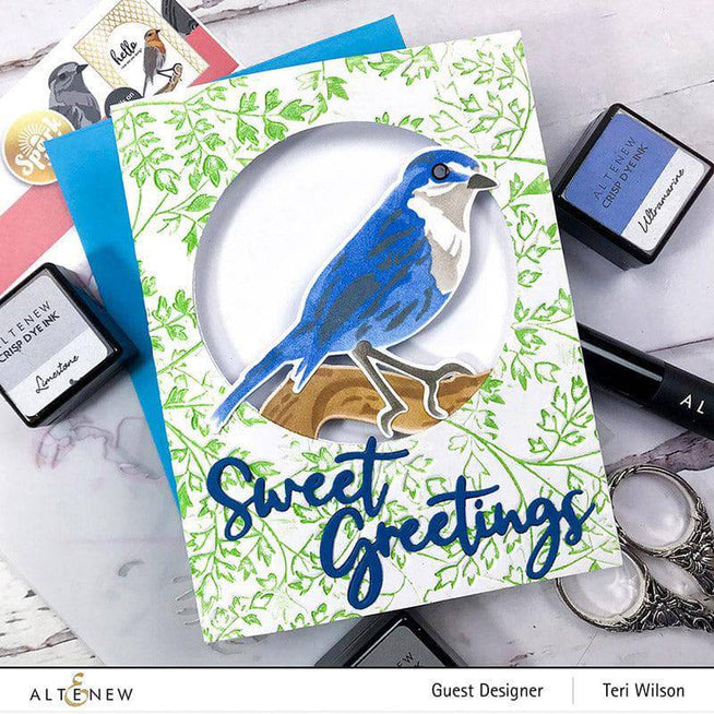 Altenew Spark Joy Bundle with sweet greetings and add-on die set for paper crafting and card making.