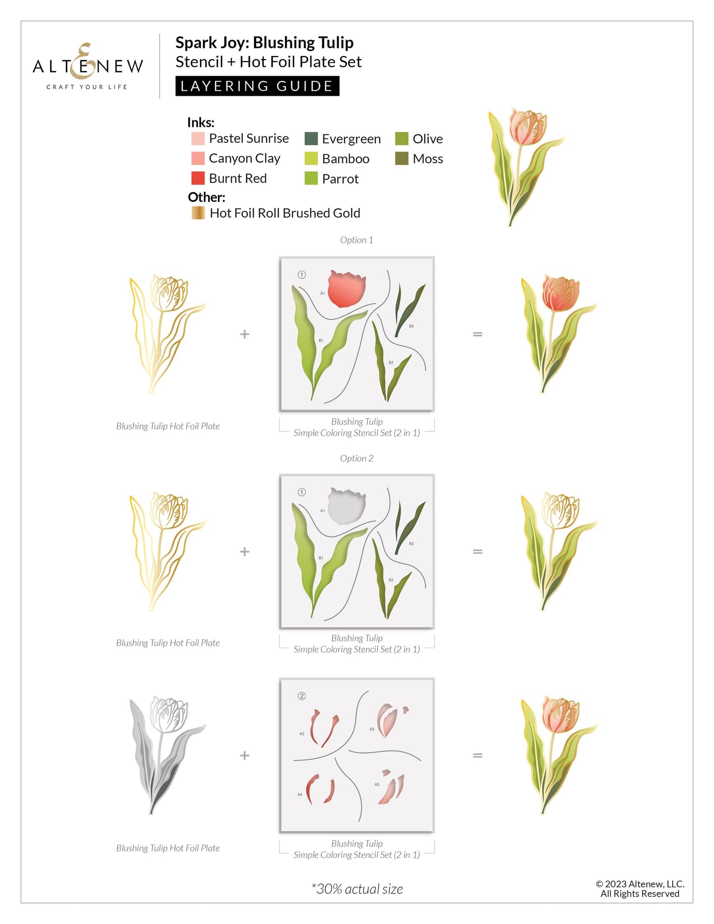 Altenew Spark Joy Spark Joy: Blushing Tulip