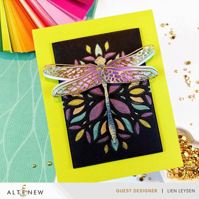 Detailed image of Altenew Spark Joy Folk Mandala art print featuring intricate, colorful mandala patterns for coloring or display.