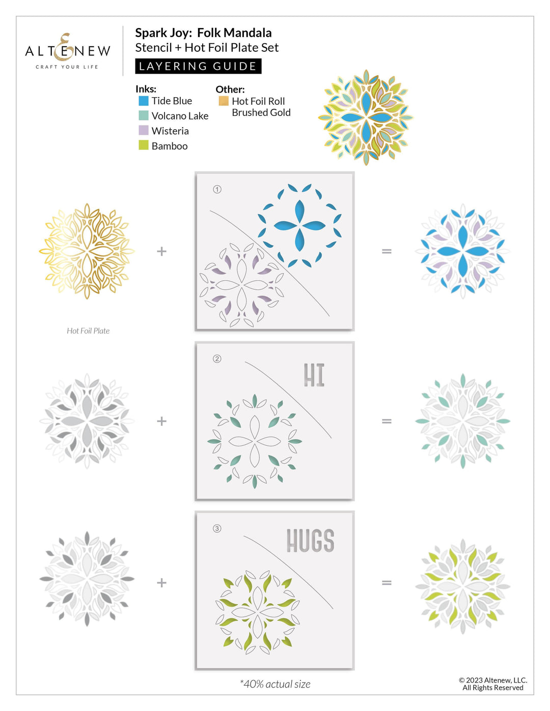 Altenew Spark Joy Spark Joy: Folk Mandala