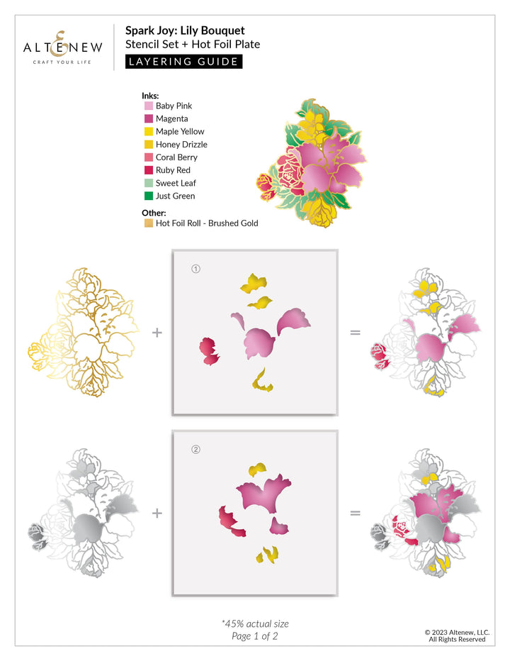 Altenew Spark Joy Spark Joy: Lily Bouquet