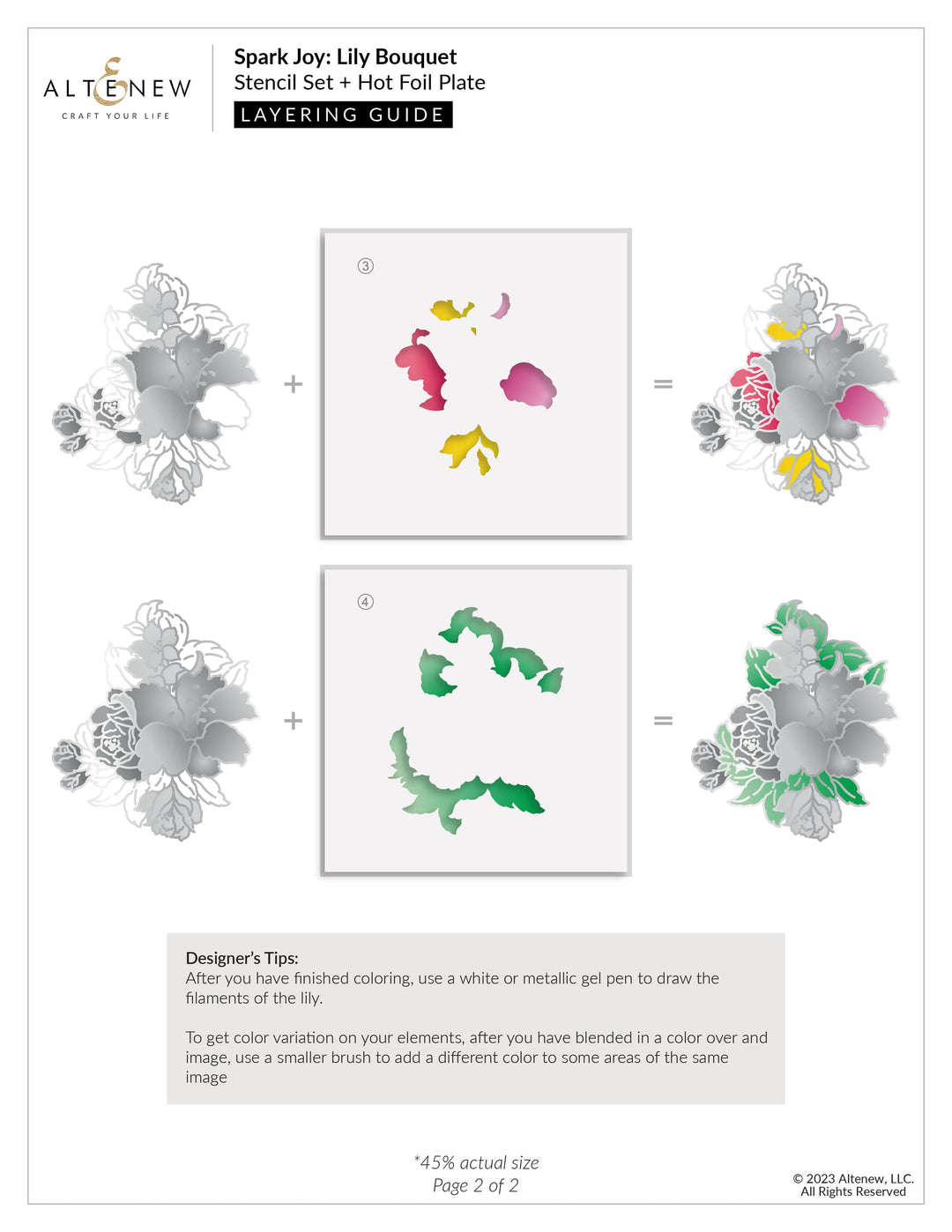 Altenew Spark Joy Spark Joy: Lily Bouquet