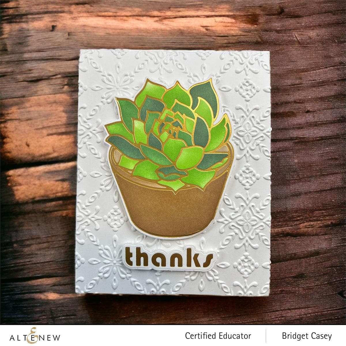altenew mega succulent Altenew Spark Joy: Potted Succulent