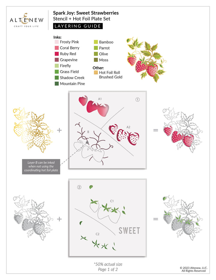 Altenew Spark Joy Spark Joy: Sweet Strawberries