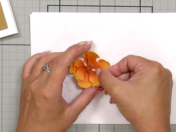 Press the piece firmly onto your cardstock.