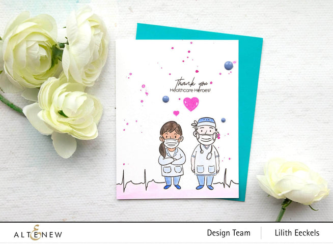 Altenew Heroes of Today Stamp Bundle featuring multiple detailed rubber stamps for creative crafting and card making.