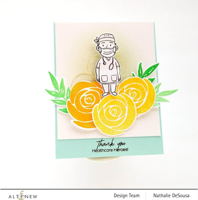Altenew Heroes of Today Stamp Bundle featuring multiple detailed rubber stamps for crafting and card making.