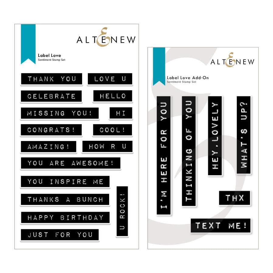 Altenew Stamp Bundle Label Love Complete Bundle