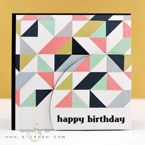 Altenew Ultimate Shapes Stamp Bundle featuring various geometric and abstract stamps arranged in a set for crafting projects.