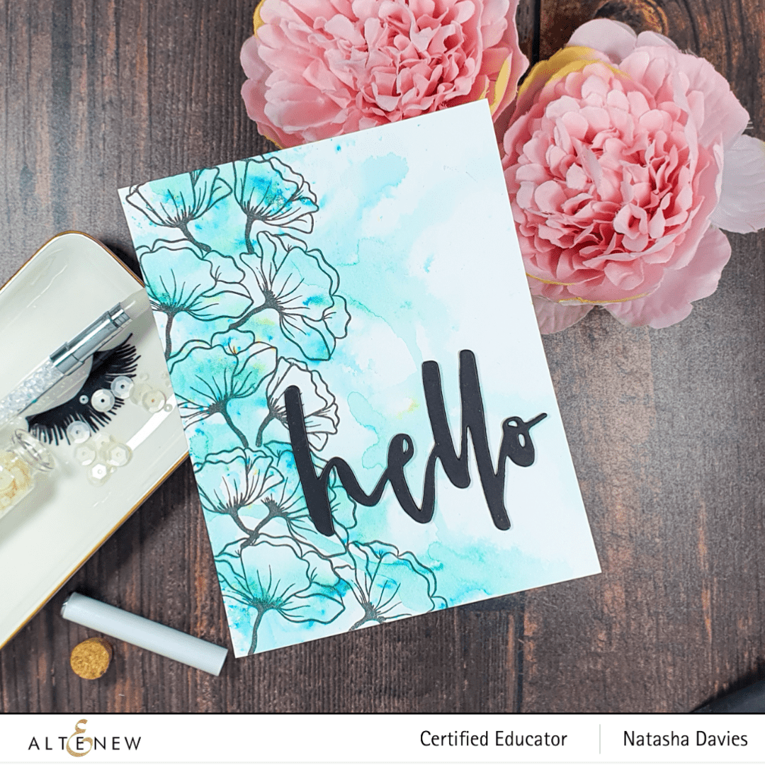 Altenew Gardens Around the World Mini Stamp Bundle featuring colorful garden-themed rubber stamps for crafting.