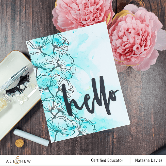 Altenew Gardens Around the World Mini Stamp Bundle featuring colorful garden-themed rubber stamps for crafting.