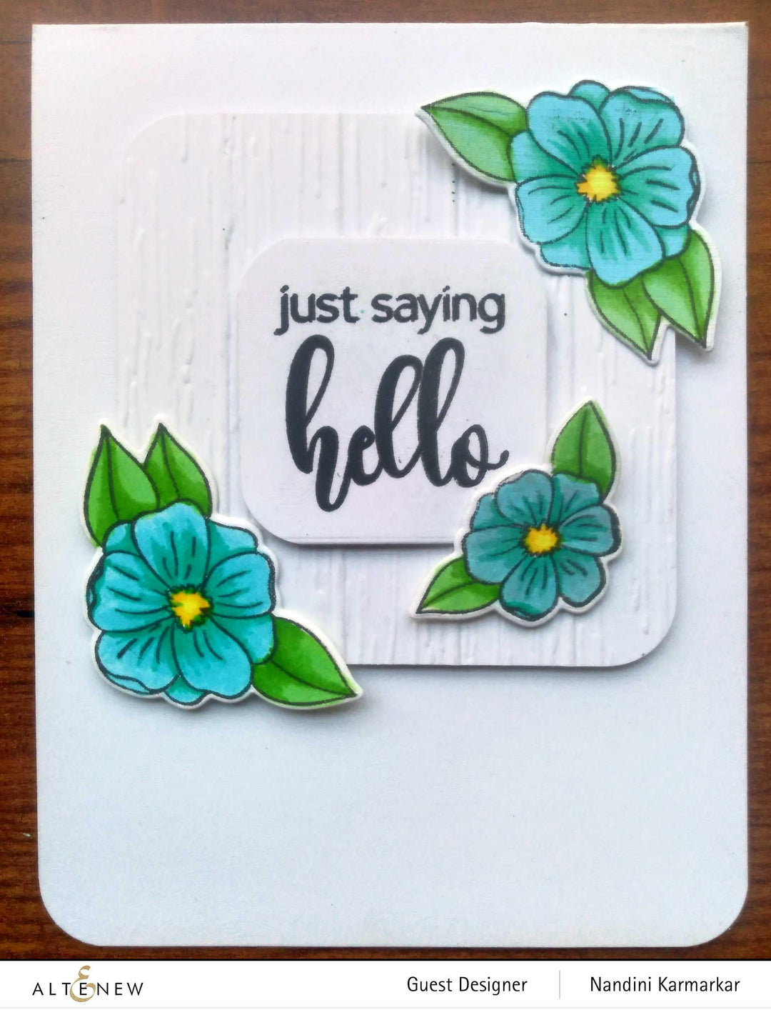 Altenew Gardens Around the World Mini Stamp Bundle featuring assorted botanical and garden-themed rubber stamps.
