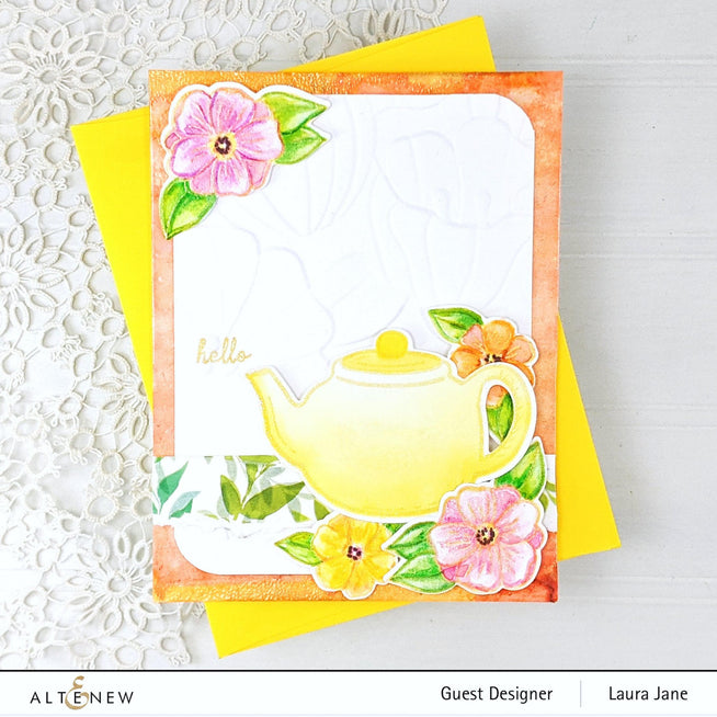Altenew Gardens Around the World Mini Stamp Bundle featuring assorted floral and garden-themed rubber stamps on a white background.