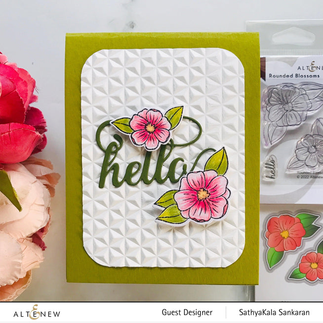 Altenew Gardens Around the World Mini Stamp Bundle featuring colorful botanical and garden-themed rubber stamps.