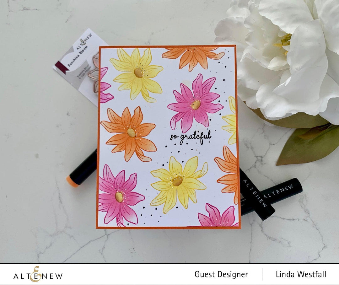 Altenew Gardens Around the World Mini Stamp Bundle featuring detailed botanical and garden-themed rubber stamps.